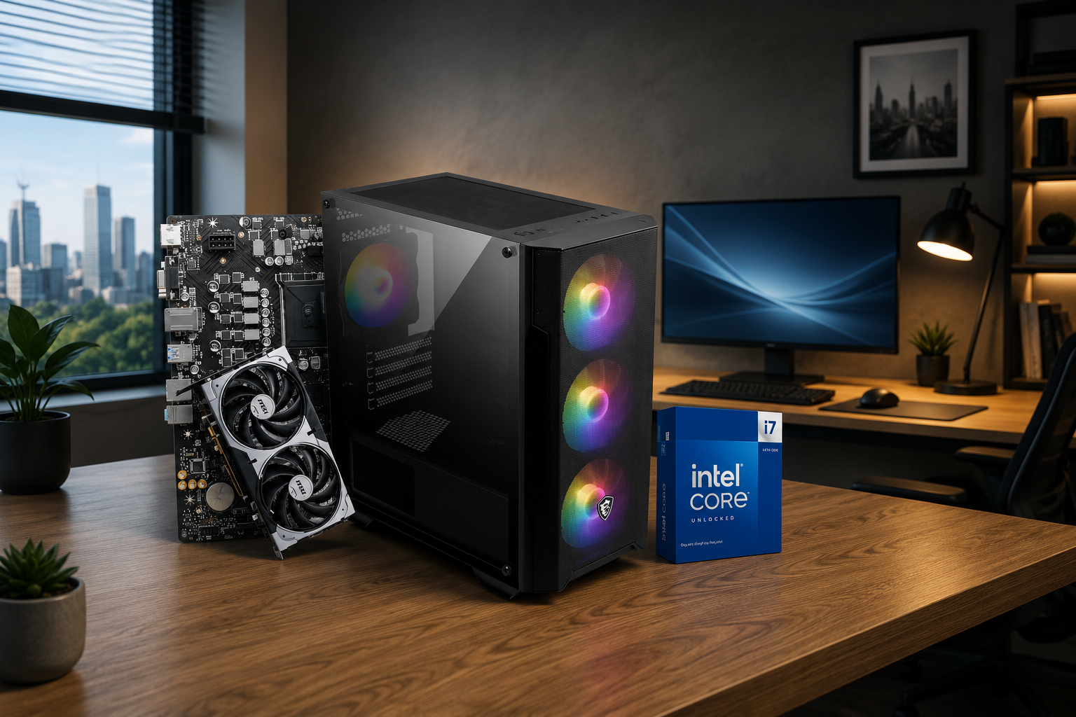 🖥️ Pc de Bureau Gamer Max 717 – i7-14700F, RTX 5060, 16Go RAM, SSD 1To au meilleur prix en Tunisie
